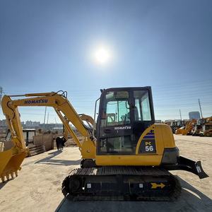 Mini-machine Komatsu PC56 d'occasion de 5 tonnes avec excavatrice sur chenilles de haute qualité en bon état à vendre - Product Image 6