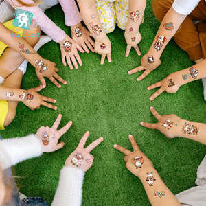 Nuovo corpo del fumetto del <span class=keywords><strong>tatuaggio</strong></span> temporaneo della festa di compleanno del viso della scuola adesivo del <span class=keywords><strong>tatuaggio</strong></span> con le pecore realistiche delle mucche per gli adesivi del <span class=keywords><strong>tatuaggio</strong></span> dei bambini - Product Image 3