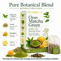 Thé aux herbes Rooibos |   Tisane rafraîchissante après le repas et du soir, 20 sachets individuels |   Marque privée OEM
