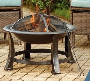 Estufa <span class=keywords><strong>de</strong></span> jardín para patio Madera quemandose <span class=keywords><strong>Ronda</strong></span> Metálica Cuenco <span class=keywords><strong>de</strong></span> <span class=keywords><strong>feria</strong></span> Portátil al aire libre Mesa Pozo <span class=keywords><strong>de</strong></span> fuego sin humo - Product Image 4