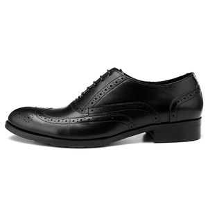 Chaussures Oxford en Cuir de Vachette Haut de Gamme Style Brogue Vintage Faites à la Main à Lacets en Cuir Véritable pour Mariage Formel Imperméables Saison Automne - Product Image 5