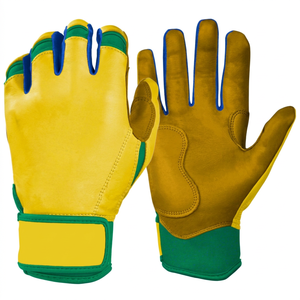 Guantes de Bateo de Béisbol Profesionales de Cuero Vacuno de Primera Calidad, Diseño Personalizado, Duraderos, Ligeros, Ambidiestros, Tallas XL XXL - Product Image 1