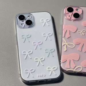 Linda <span class=keywords><strong>funda</strong></span> con lazo de corazón rosa <span class=keywords><strong>para</strong></span> <span class=keywords><strong>IPhone</strong></span> 16 15 14 13 12 11 Pro Max 13 12Mini XS XR <span class=keywords><strong>7</strong></span> 8Plus SE 2022 fundas transparentes suaves a prueba de golpes Coque - Product Image 6