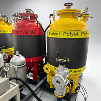Máquina de Inyección de Espuma de Poliuretano de Alta Presión, Bomba Eficiente para el Procesamiento de Espuma de PU, Capacidad del Tanque de 300L, Motor con Certificación CE, PLC