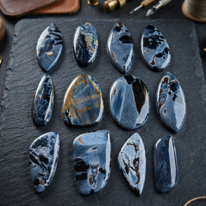 MAHNAJ GEMS Natural Multi Pietersite Loose Gemstones Wholesale Natural Namibian Pietersite Gemstone Cabochons for Jewelry Making - Product Image 4