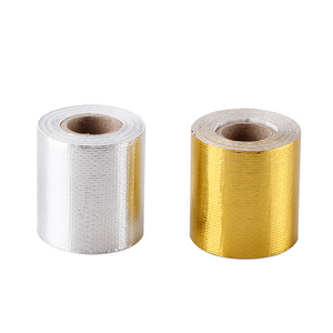 Ruban adhésif en aluminium doré et argenté 5 cm x 5 m, résistant aux hautes températures, pour usage industriel - Product Image 1