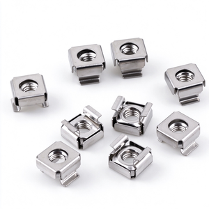 Écrou flottant carré de haute précision en acier inoxydable pour montage sur rack de serveur - Product Image 1