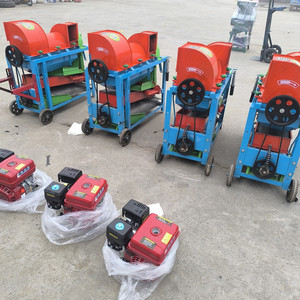 Mini <b>Harvester</b> Multifunctional Garlic Threshing Machine Gear Drive <b>Red</b> Color - Product Image 4