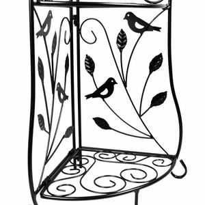 Outdoor indoor Metal Corner Plant Stand <span class=keywords><strong>2</strong></span> tier flower pot shelf - Product Image 5