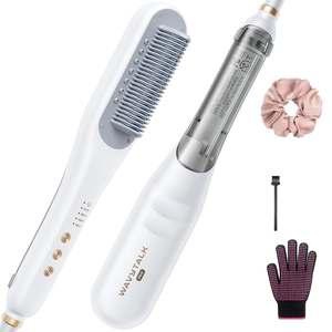 Lisseur à <span class=keywords><strong>vapeur</strong></span> Wavytalk Pro 3 en 1 avec écran LCD nourrissant, réduction des dommages, coiffage plus rapide - Product Image 1