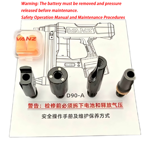 <span class=keywords><strong>Agrafeuse</strong></span> électrique sans fil Vanz de qualité industrielle avec batterie lithium-ion 4.0Ah, moteur sans balais et construction en acier inoxydable pour béton - Product Image 3