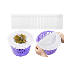 Lot <span class=keywords><strong>de</strong></span> 30 chaussettes filtrantes <span class=keywords><strong>de</strong></span> piscine réutilisables <span class=keywords><strong>de</strong></span> taille personnalisée chaussettes <span class=keywords><strong>de</strong></span> <span class=keywords><strong>panier</strong></span> d'écumoire en plastique <span class=keywords><strong>pour</strong></span> piscines enterrées nager <span class=keywords><strong>pour</strong></span> nettoyer les débris et les feuilles - Product Image 1