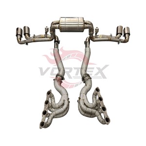 Échappement complet en acier inoxydable Vortex Sport Sound Tuning compatible Ferrari F430, collecteur Valvetronic, pièces de performance Catback - Product Image 3