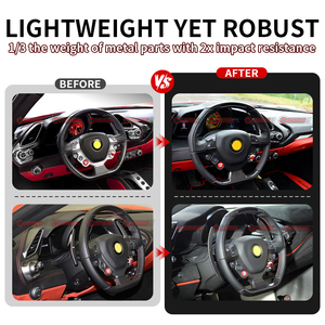 Palanca de Cambios de Fibra de Carbono Seca Tipo 488 de Repuesto para Ferrari 488 GTB, Palanca de Cambios Negra, Piezas de Modificación para Automóviles - Product Image 2