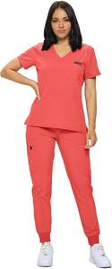 Fabricant Vente en gros Spa Logo personnalisé Jogger Sets Nursing Scrubs Hair Salon Uniformes Medical Women Scrubs Uniformes Sets - Product Image 2