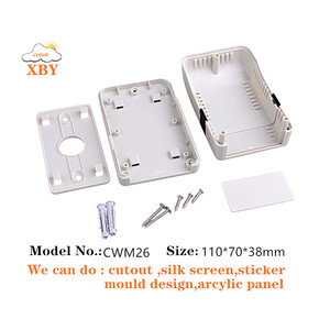 Thân thiện với môi ppb Trắng IP66 nhựa explosionproof ngoài trời treo tường điện tử bao vây 110x70x38mm cwm26 - Product Image 3