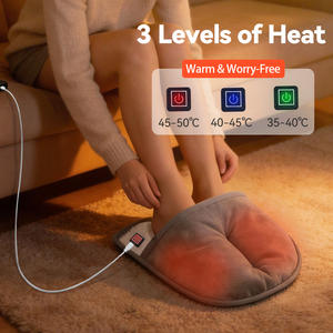 Elektrischer Fußwärmer mit Vibrationsmassage und Drei Wärmestufen Sofortige Wärme für Büro und Zuhause - Product Image 5