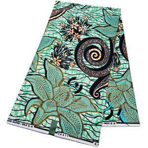 Nouveauté : Tissu Ankara Wax Super Réel de Qualité Supérieure, 100 % Coton, 6 Yards, Motif Floral, pour Vêtements et Robes - Product Image 2