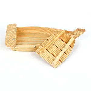 Manufacturers customized wholesale one-time Japanese bamboo sushi ship tableware environmental protection supplies