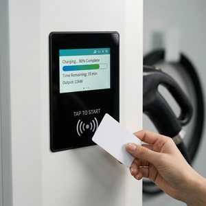 เครื่องชาร์จไฟฟ้ากระแสตรงแบบเร็ว Smart 40kW ติดผนัง รองรับ CCS2 CCS1 GBT CHAdeMO OCPP 1.6J พร้อมแอปพลิเคชันสำหรับอพาร์ทเมนท์ อาคารชุด และระบบเรียกเก็บค่าเช่า - Product Image 6