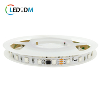 Bande LED programmable magique adressable SPI unique SMD5050 RGB Pixel 60 LED Bande LED flexible 12V 24V WS2811 TM1934 TM1903 WS2812B
