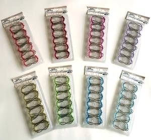 Set di 12 perline e anelli di metallo per <span class=keywords><strong>bagno</strong></span> doccia tenda decorazione PVC acciaio e plastica in scatola - Product Image 1