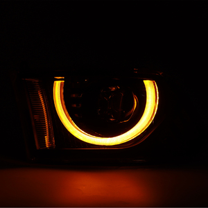 Per Dodge Ram 1500 2500 3500 (2009-2018) - Gruppo Fari Anteriori a LED con Abbaglianti/Anabbaglianti e Luci Diurne Bianche/Indicatori di Direzione Ambra - Product Image 6
