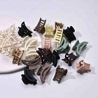 Clips à cheveux miniatures modernes et mignons de couleur Morandi, minimalistes, à motif uni, pinces à mâchoires pour femmes, accessoires de cheveux quotidiens