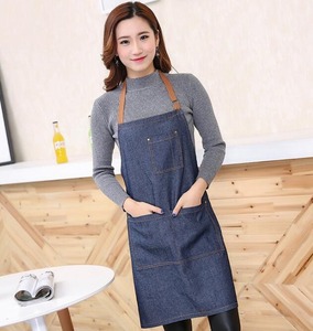 Set di grembiule da cucina per Chef di alta qualità nuovo stile personalizzato jeans grembiule guanti da forno presina Set per cucinare - Product Image 6