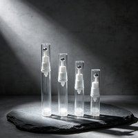 Flacon pompe airless à bille en gros, contenant cosmétique pour sérum et crème contour des yeux, transparent rechargeable avec bille métallique