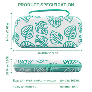Estuche protector Bolsa de viaje para Nintendo <span class=keywords><strong>Switch</strong></span> 2 Jugadores de juegos Bolsa de almacenamiento de cartucho de <span class=keywords><strong>juego</strong></span> con asa - Product Image 2