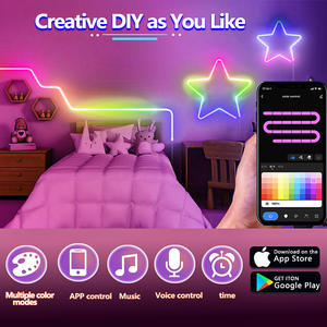 Tuya Wifi Control remoto Smart RGBIC Dream Color Flex Silicone Led Neon Light Strip para boda Tv Background Work con Alexa - Product Image 5
