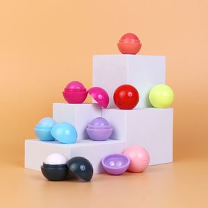 Baume à lèvres réparateur végétalien personnalisé avec logo, boule ronde ODM, baume à lèvres de nuit OEM, boule ronde hydratante rose, baume à lèvres - Product Image 1