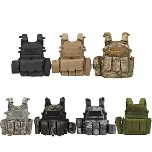 Multi Function Tactical Vest With Large Loading Security Outdoor Protection Vest Plate Carrie