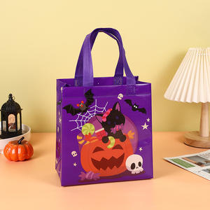 Sacs à friandises en non-tissé pour enfants, avec ruban et corde, couleurs personnalisables, pour Halloween - Product Image 6