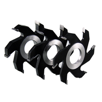 Enduit étain Six dents 140X35X6.0 CNC Face Mill Cutter carbure broche mouleur lame pour le travail du bois 10 pièces OEM Carton Air ODM