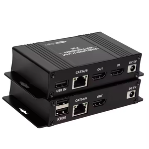 Precio al por mayor HDMI USB KVM Extender 120M 4K 30Hz Ethernet HDMI Video Transmisor Receptor Extensor Adaptador Convertidor - Product Image 1