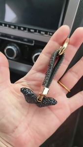 26 Letter Clay Rhinestone <b>Keychain</b> Set - Elegant Car Pendant & Stylish Key Charm for <b>Personalized</b> Gifts (A-Z Alphabet) - Product Image 2