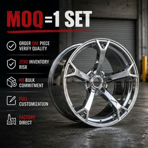 Nuova <span class=keywords><strong>Ruota</strong></span> in Lega di Alluminio Forgiata da 19 Pollici con Finitura Lavorata, ET 40mm, 5x114.3 per 300Z 350Z Infiniti Q50 Q60 G35 G37 V1wheels - Product Image 1