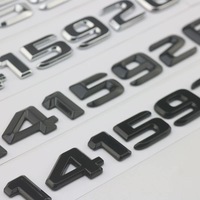 Emblème et logo de voiture autocollants en ABS chromé personnalisés – Badge arrière durable avec cristaux scintillants pour décoration automobile
