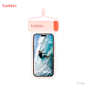 Bolsa impermeable universal para celular EARLDOM, funda impermeable IPX8, soporte subacuático con cordón para viajes de rafting - Product Image 1