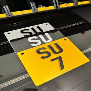 Lettres et chiffres personnalisés en acrylique pour plaques d'immatriculation de voiture, moto, <span class=keywords><strong>remorque</strong></span>, décoration de voiture, finition brillante - Product Image 3