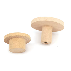 Poignée de meuble en bois lisse faite à la main de haute qualité, petite poignée de tiroir pour armoires de cuisine, commodes, placards - Compatible OEM - Product Image 4