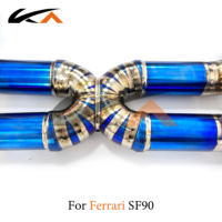 Sistem Knalpot KA Tuning Untuk Ferrari SF90 3.9T Titanium Alloy Catback Dengan Katup