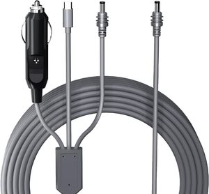 Waterdichte 12V-24V auto-stroomkabel <span class=keywords><strong>3</strong></span>-in-1 hoge snelheid 100W USB-C sigarettenaansteker DC naar DC kabel vervanging voor Starlink Mini - Product Image 1