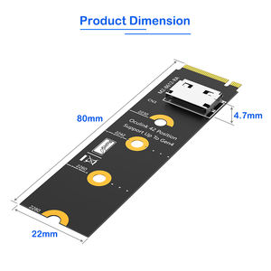 Adattatore Dock Femmina M.<span class=keywords><strong>2</strong></span> NVME Oculink SFF-8612 PCI-E4.0 per Laptop SSD NVME da <span class=keywords><strong>2</strong></span>,5 Pollici Supporto DOCK-OC4 - Product Image 3