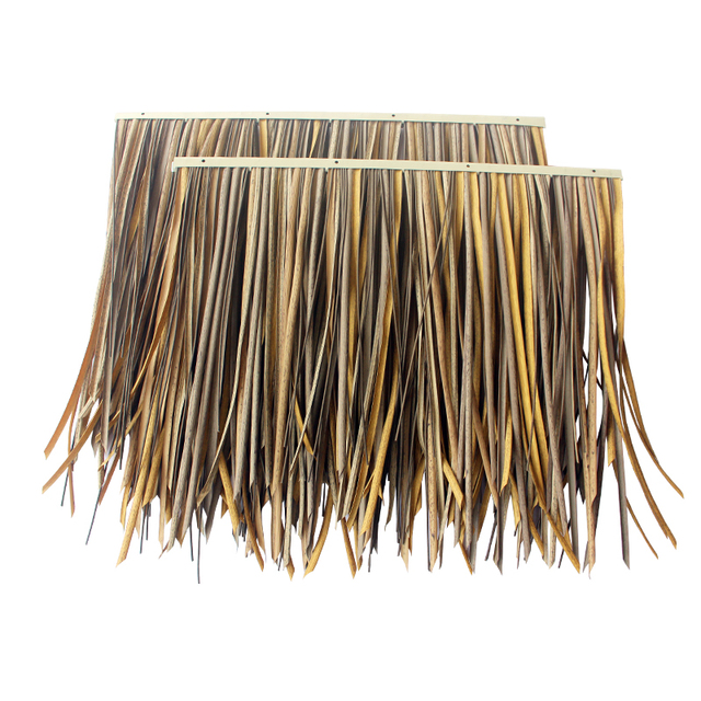 Traditional Design Artificial Thatch for Resort and Pavilion Roofs Fire-Resistant and Heat-Resistant Synthetic Thatch