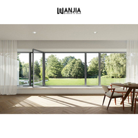 Fenêtres à battants WANJIA sur mesure 48 x 60, cadre noir, design de fenêtre à battants pour cuisine, fenêtres en aluminium et en verre