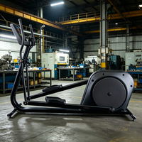 Vélo elliptique magnétique manuel commercial à faible impact, entraînement cardio complet du corps, écologique, durable, propulsion par roues arrière, directement de l'usine