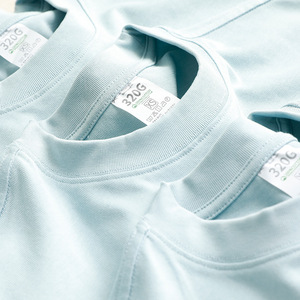 Haute qualité blanc uni 320g poids lourd Boxy surdimensionné t-shirt coton à manches courtes t-shirt hommes T-shirts - Product Image 2